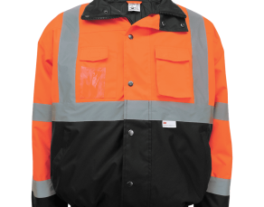 GLO-EB4 – FrogWear® HV – High-Visibility Orange Winter Bomber Jacket